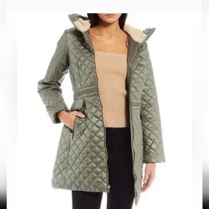 Kate Spade New York Hooded Quilted Coat Size Medium